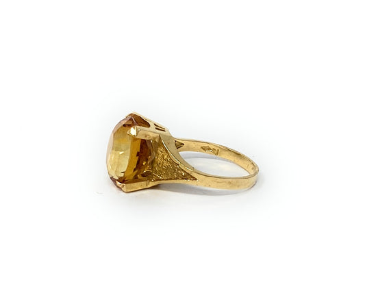 18k Orange Citrine Size 6