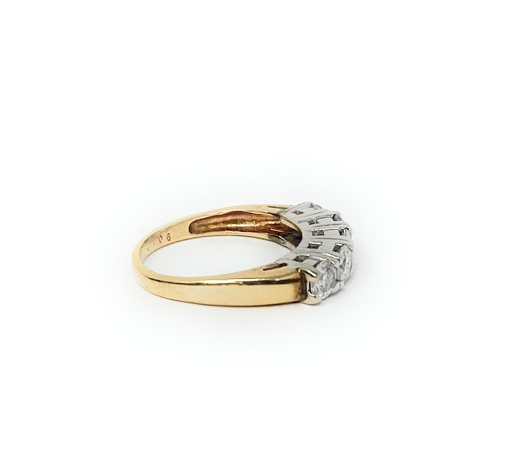 14k Two Toned Ring Size 5