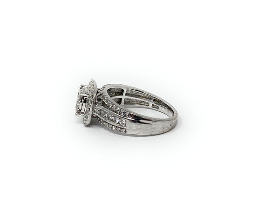 10k Engagement Ring W/Diamonds 1ctw Size 7 | 4.8g