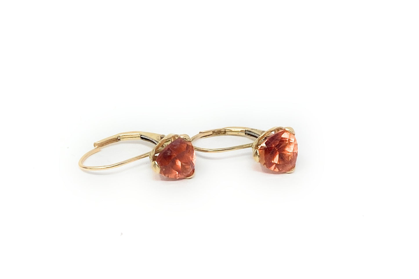 14k Orange Angle Earrings 1.4g
