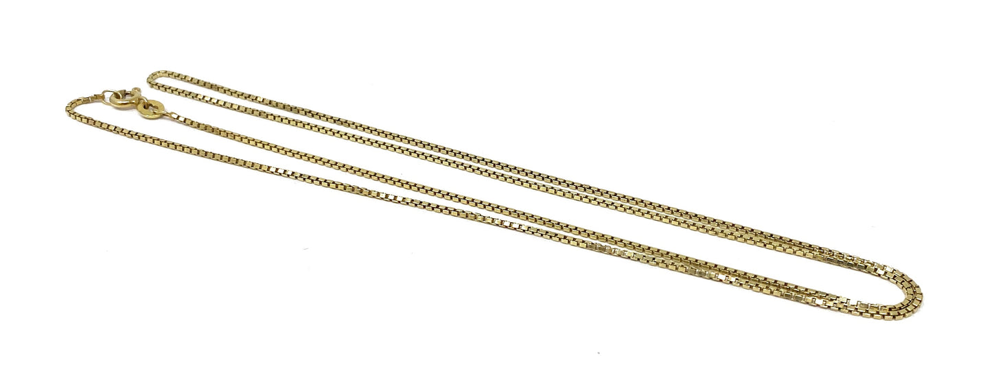 14k Box Necklace 4.7g