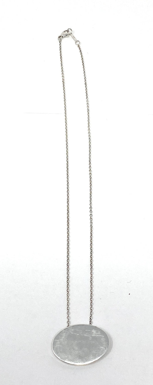 Tiffany & Co 925 Oval Name Tag Necklace