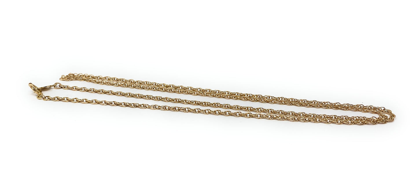 14k Rope Necklace 3.1g