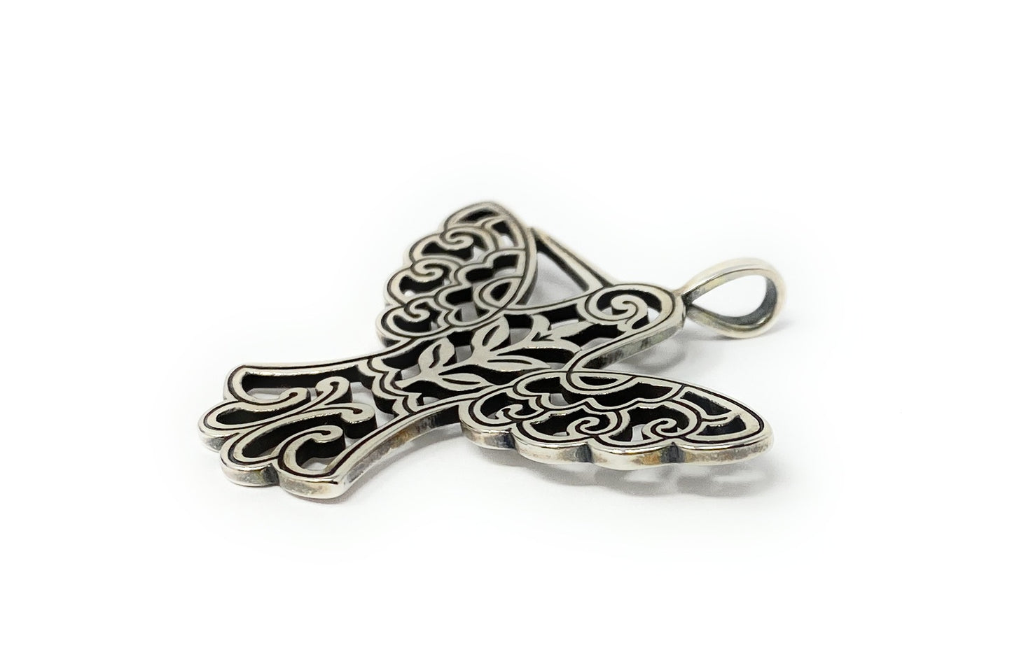 James Avery 925 Openwork Humming Bird Pendant Retired