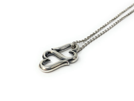James Avery 925 Retired Heart to Heart Pendant Necklace