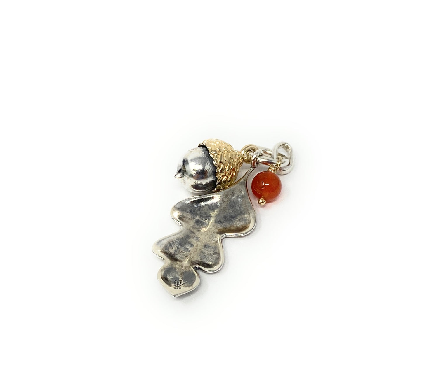James Avery Retired Fall Accord Oak Leaf Pendant Sterling Silver Charm Pendant