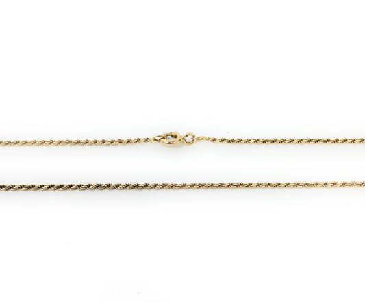 14k Gold Infinity Knot Necklace 3.4g