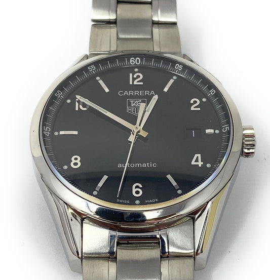 Tag Heuer Cal 5 Carrera Stainless Steel Watch WV211B.BA.787 Max Wrist 6.5in