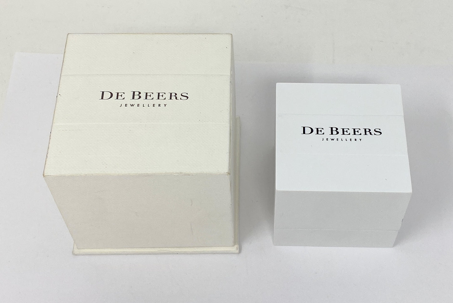 De Beers 950 Eternity Diamond Ring Size 5 With Papers and Box