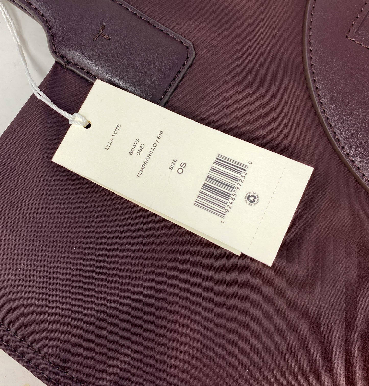 Tory Burch Tempranillo Chocolate Brown Ella Tote
