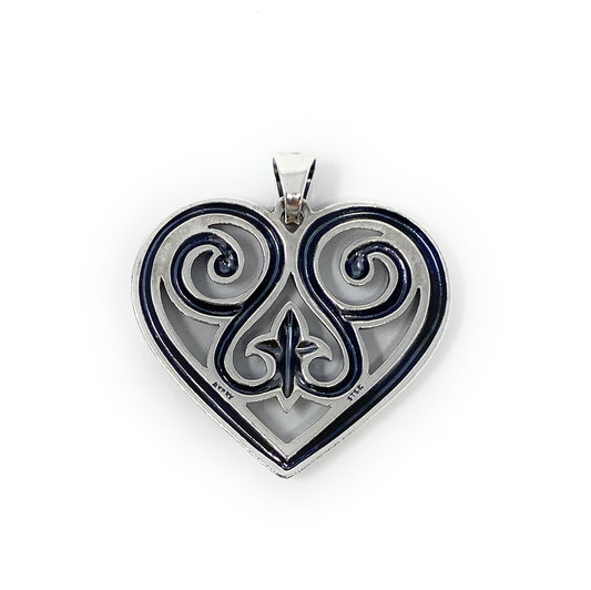 James Avery 925 French Heart Pendant