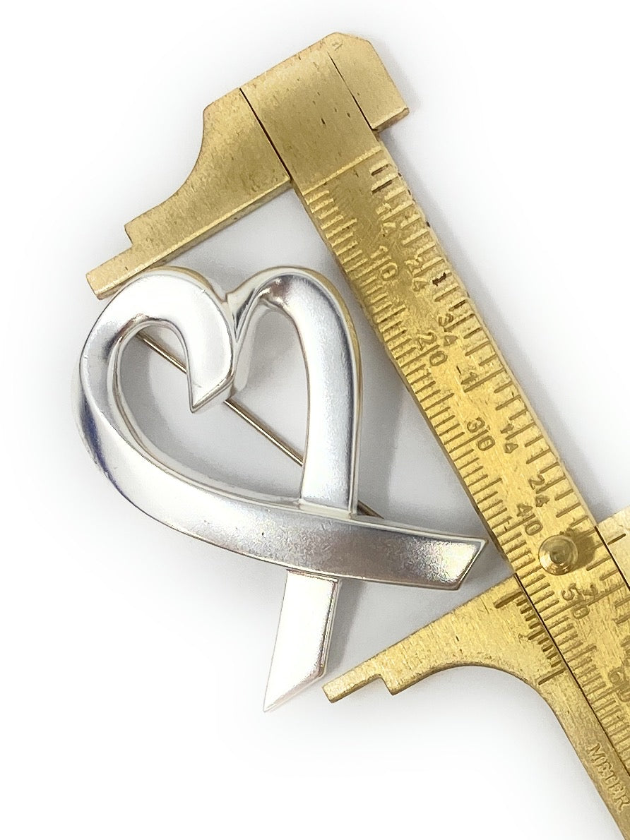 Tiffany & Co. 925 Paloma Picasso Loving Heart Brooch