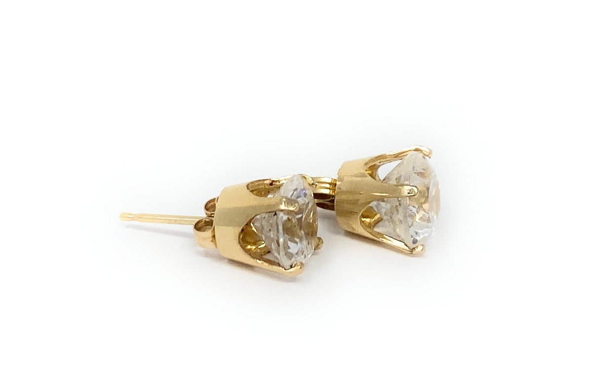 14k CZ Studs 3g