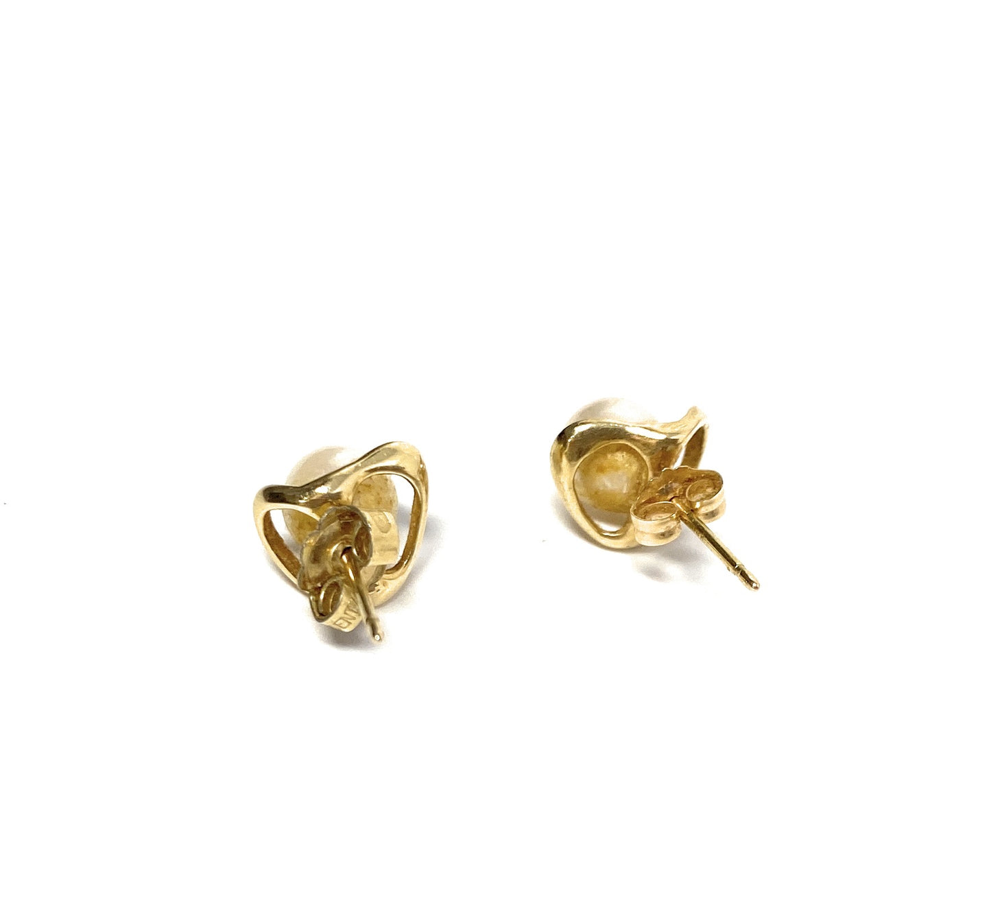 14k Pearl Earring Studs 2.1g