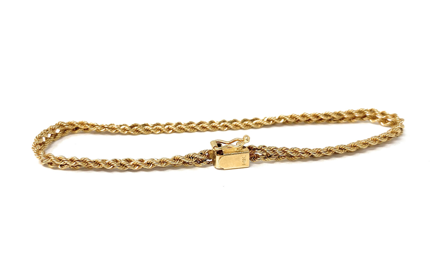 14k Double Rope Bracelet 5.3g