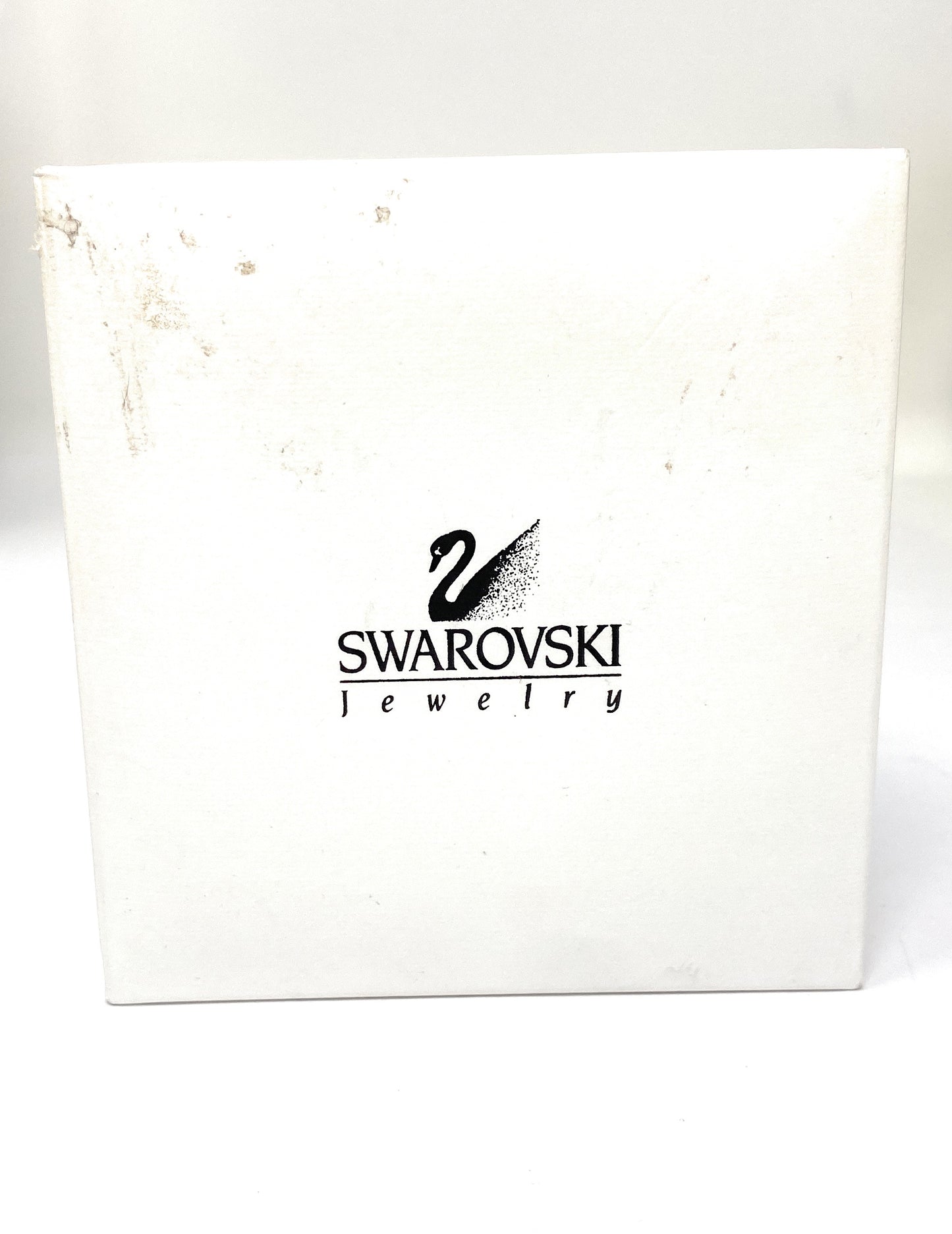 Swarovski Necklace Pave Puffy Heart Pendant Pave Gold Plated W/Swarovski Box