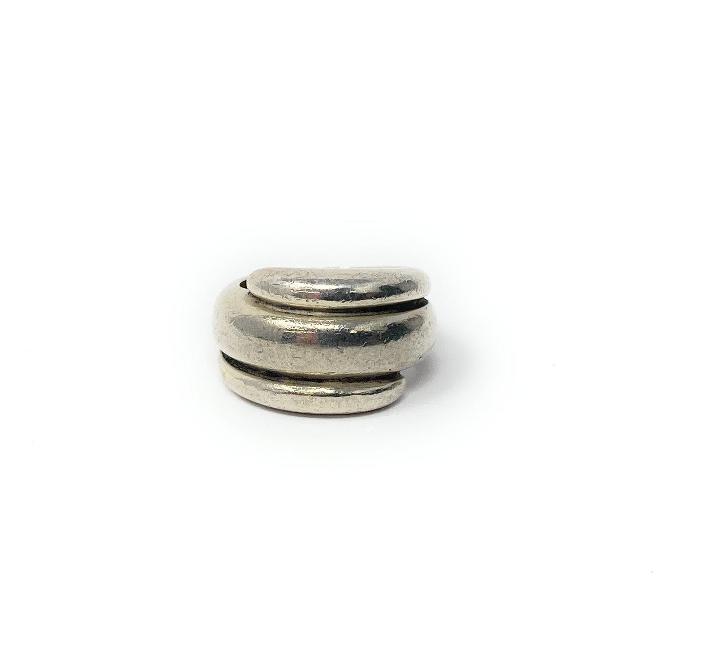 James Avery Triple Wrap Around Dome 925 Sterling Silver Ring Size 5 Retired
