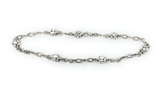 John Hardy Kali Pebble Station Necklace 925