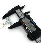 Marahlago Larimar Sterling Silver Whale Tail Necklace & Pendant -Adjustable Size