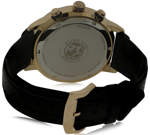 Citizen DRIVE BRT 3.0 Chronograph Black Leather New Men's Watch AT2233-05E