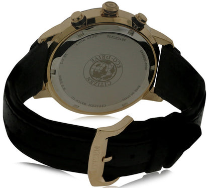 Citizen DRIVE BRT 3.0 Chronograph Black Leather New Men's Watch AT2233-05E