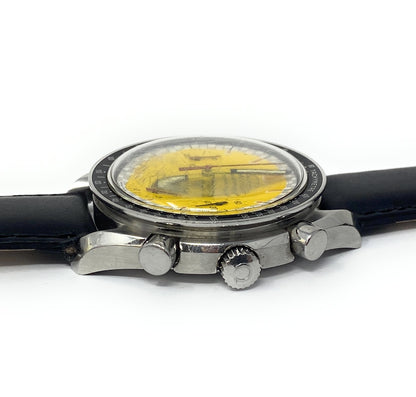 OMEGA Speedmaster&nbsp; Schumacher - 3510.12.00 - Yellow Dial 39mm Watch Running