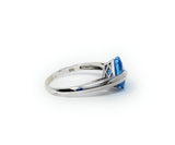 14k Blue Stone Ring Size 8-8.5