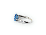 14k Blue Stone Ring Size 8-8.5