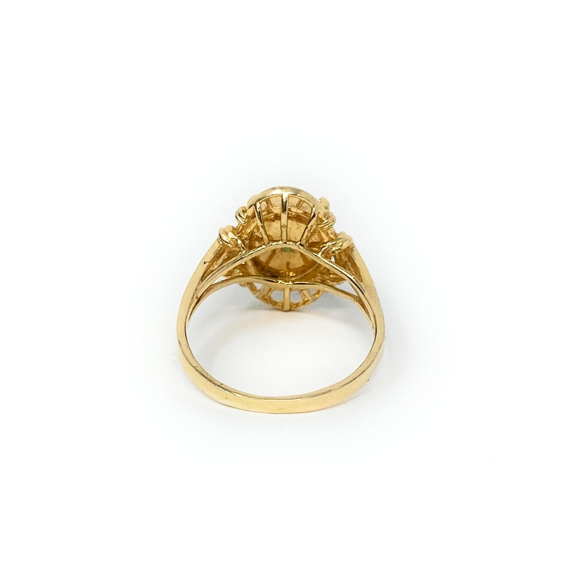 14k Jade Ring Size 8