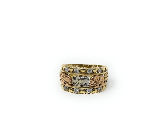 14k Lucky Elephant Ring