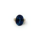 10k London Blue Topaz Ring Size 5