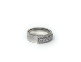 10k White Gold Ring With Diamonds Size 10