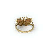 14k Butterfly Ring Size 7 - 7.5