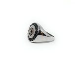 14k Multi-Stone White Gold Ring