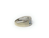 18k Blue Topaz White Gold Ring