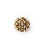 14k Pearl Cluster Ring Size 6