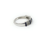 14k Escalating Sapphire & Diamond Ring Size 7