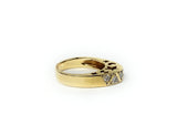 14k Celestial Ring with Diamonds Size 9