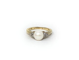 10k Pearl Ring Size 4.5