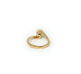 14k Swirl Ring Size 3.4
