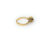 14k Swirl Ring Size 3.4