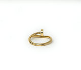 18k Nail Ring Size 5.5 - 6