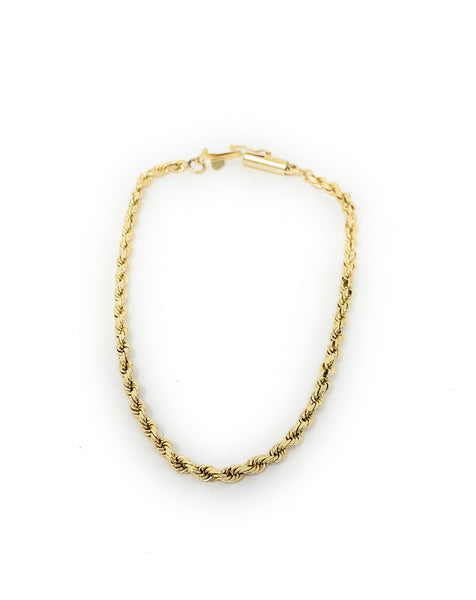 14k Rope Bracelet 3.9g