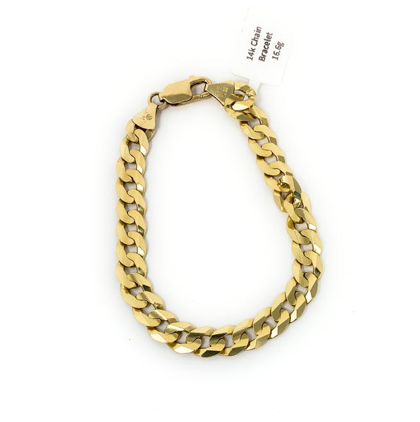14k Chain Bracelet 16.6g