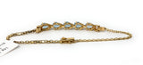 14k Topaz Tennis Bracelet 4.6g