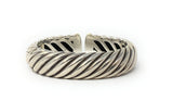 David Yurman 18k & 925 Sculpted Cable Hinged Bracelet