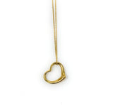 Tiffany & Co. Elsa Perretti 18k Open Heart and Necklace 18"