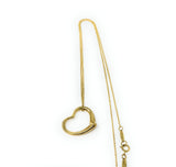 Tiffany & Co. Elsa Perretti 18k Open Heart and Necklace 18"