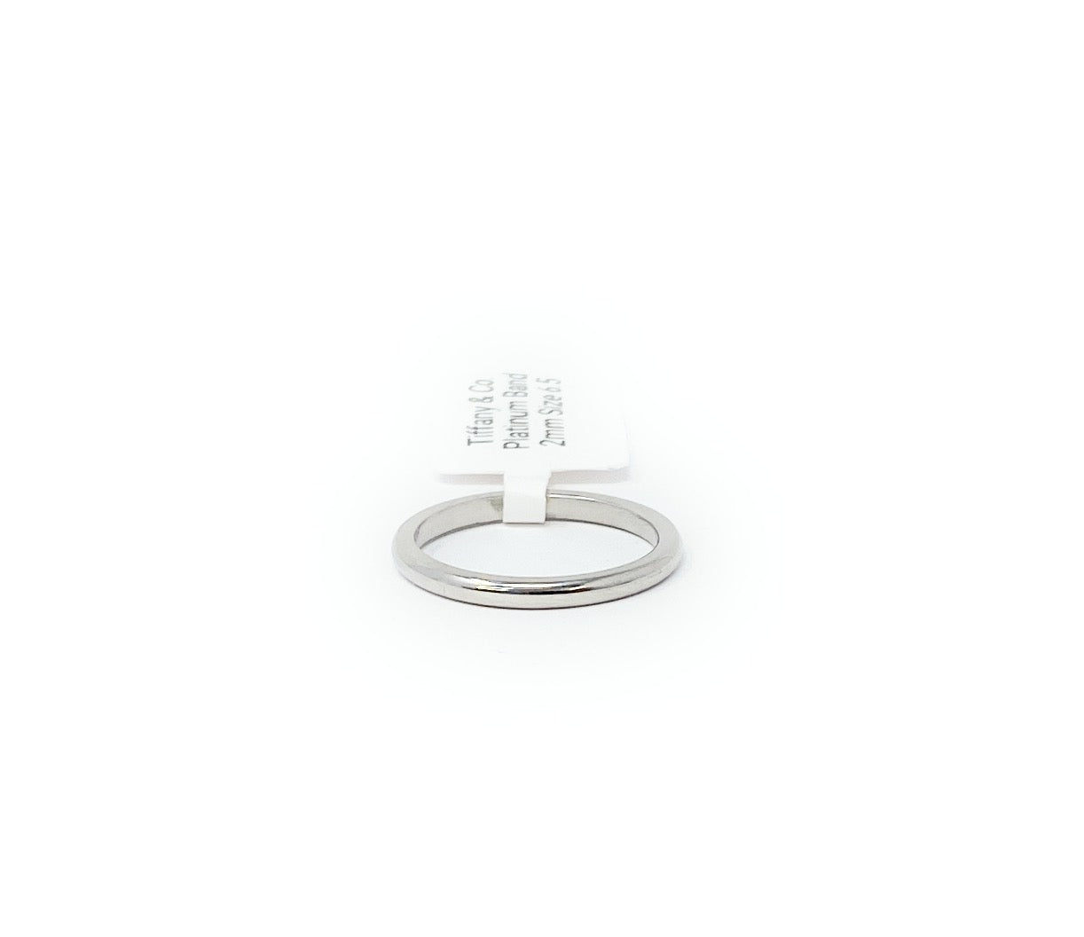Tiffany & Co. Platinum Band 2mm Size 6.5
