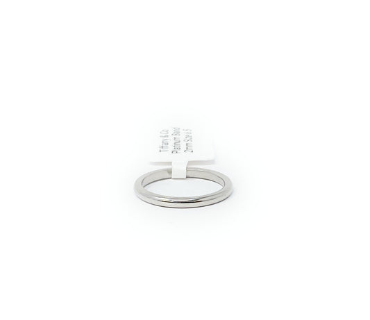 Tiffany & Co. Platinum Band 2mm Size 6.5